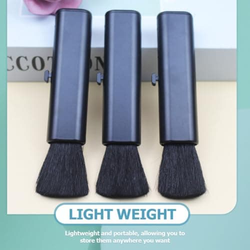 4pcs Black Wool Keyboard Brush Portable Dust Cleaning Tool — view 5