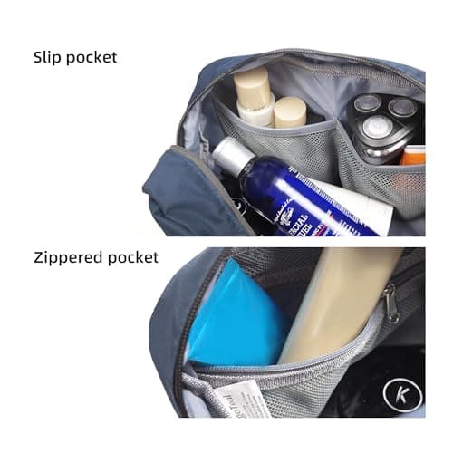 Travel Toiletry Bag 8L, Large Wash Bag with Waterproof TPU Wet/Dry Compartment — view 6