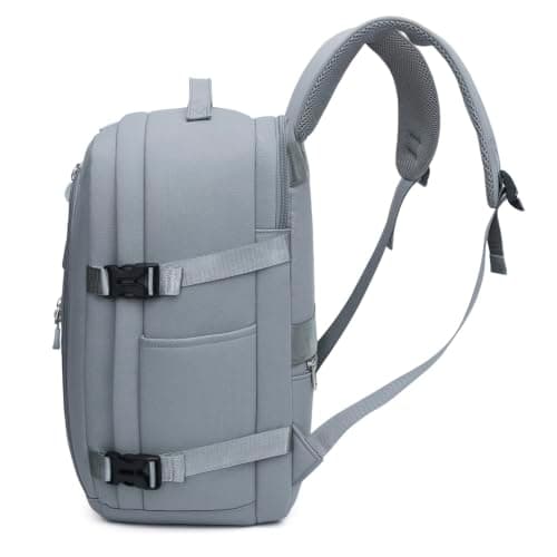 Voyana Travel Backpack, Cabin Bag, 40x30x20cm, fits 15.6 Inch Laptop, Ryanair, Wizz Air and other european carriers Compliant. Multiple pockets (Grey) — view 6