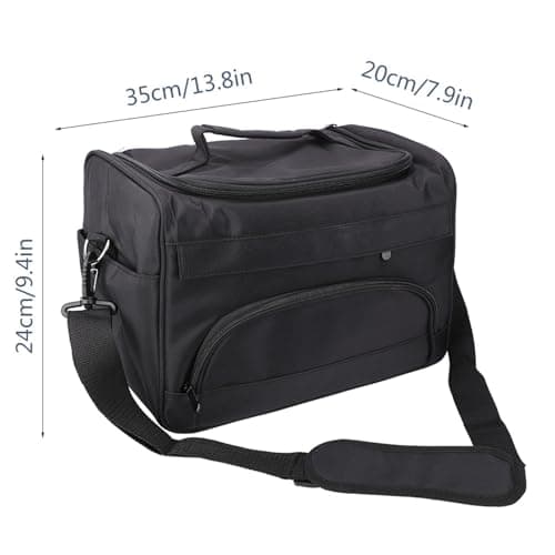 AKLOSIPY Large Capacity Pro Hairdressing Hair Equipment Salon Tool Carrying Bag – -Duty 1680D Ballistic Nylon Travel Storage Case with Insulated Sleeves, Multiple Pockets & Shoulder Strap — view 5