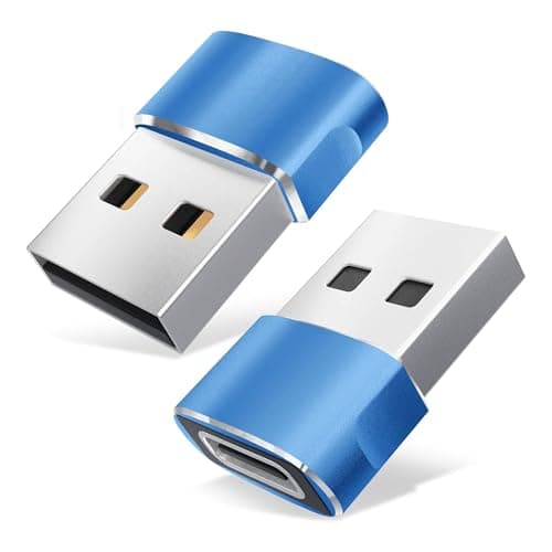 Betron USB to USB C Adapter, Compact Design, 3 Pack (Blue) — view 6