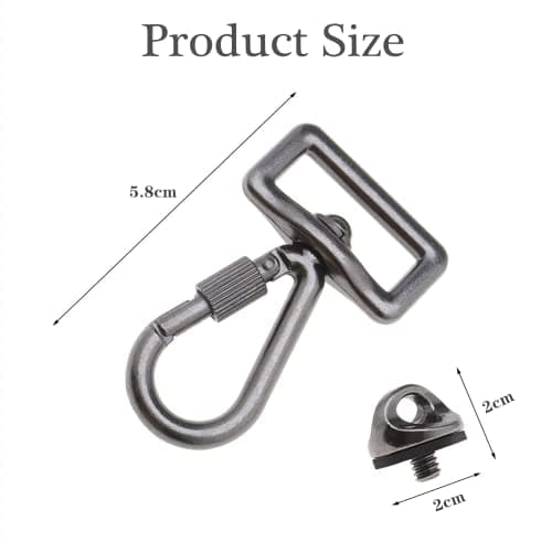 SIAOBIULYG Camera Shoulder Strap Hooks, Screw Set for Sling & Neck Straps — view 4