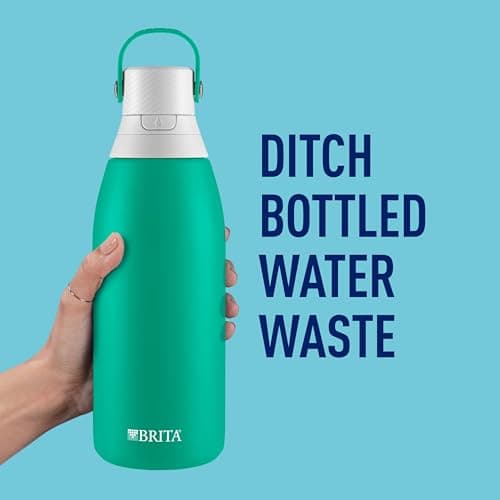 Brita Stainless Steel Insulated Water Bottle with Filter, 32 oz — view 5