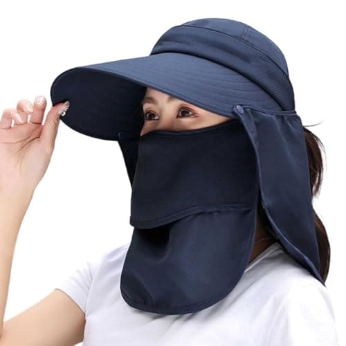 Sun Hat for Women with Wide Brim SPF 50+ Adjustable Ideal for Beach Travel Hiking Cycling Outdoor 2026, navy, One Size