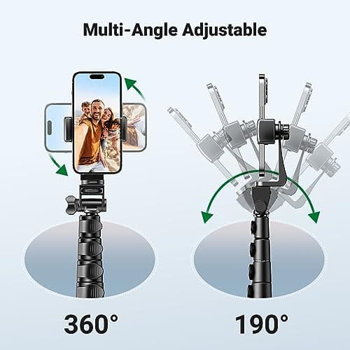 UGREEN iPhone Tripod Stand Filming 70”/1.8m Tall Selfie Stick — view 4