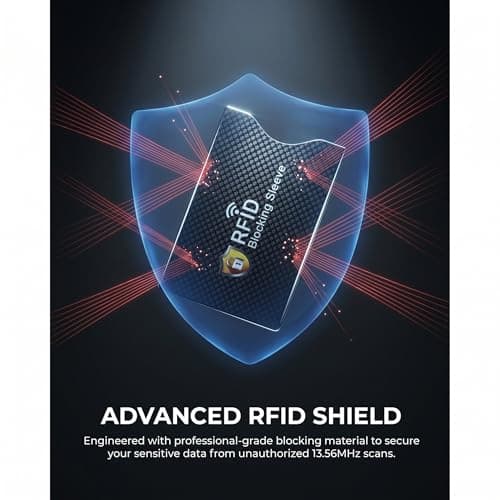 RFID Blocking Sleeves, [5 Pack 5 Color] [TÜV Certification] Anti-Theft Credit Card Protector RFID & NFC Contactless Card Security Holders Prevent Identity Theft for Credit, Debit Cards, Passport — view 2