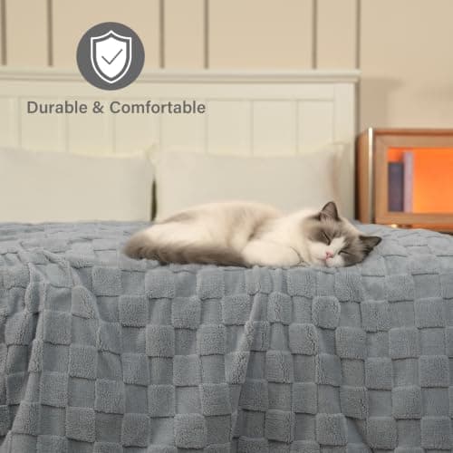 Heated Blanket, Electric heated throw 160x130CM Grey, Electric Blanket — view 5