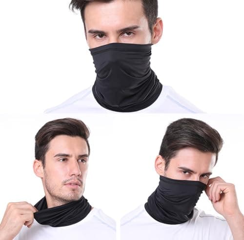 MUNSKT 3Pcs Unisex Neck Warmer, Winter Neck Warmer Scarf, Multifunctional Cycling/Windproof Neck, Ski Mask, UV/Dust Protection Mask, Face Cover for Men Women One Size — view 5