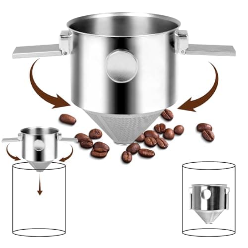 Foyucool Pour Over Coffee Filter, Foldable & Portable Design