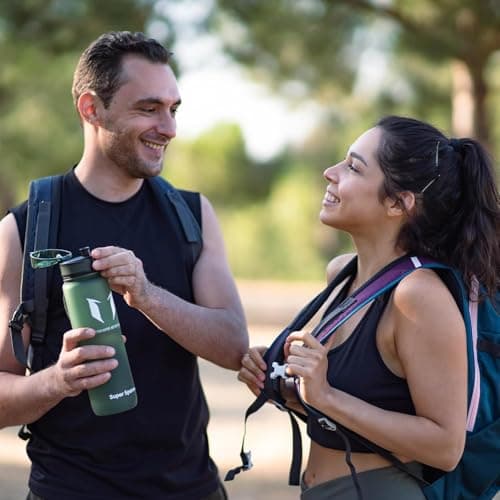 Super Sparrow Sports Water Bottle - 500ml - Non-Toxic BPA Free & Eco-Friendly Tritan Co-Polyester Plastic - For Running, Gym, Yoga, Outdoors and Camping — view 4