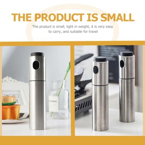HAKIDZEL Refillable Sturdy Stainless Bitters Spray Steel Bottle for Design Lightweight Liquids Travel and Bar Supply Use — view 4