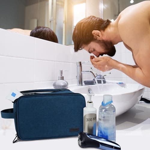 Gloppie Toiletry Bag, Wash Dopp Kit for Men, Water-Resistant Shaving Bag — view 3