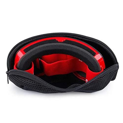 SZMYLED Portable Ski Snow Goggle Protector Case (Without Goggles) Glasses Eyewear Box Zipper Hard Case black — view 2