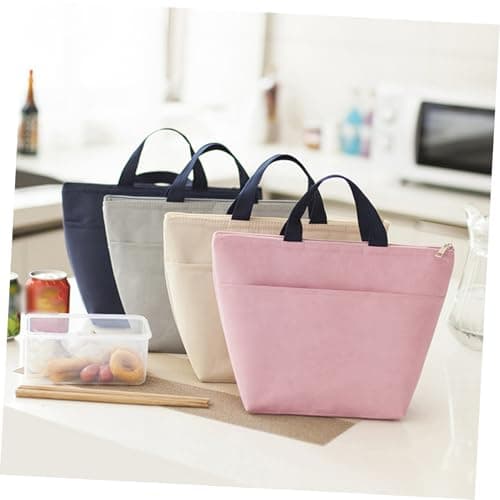 Alipis Navy Waterproof Insulated Lunch Bag with Handle Oxford Cloth — view 3