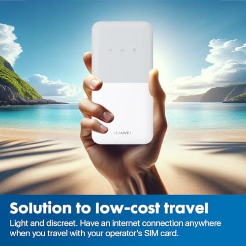 Huawei E5586, CAT 4, Portable 4G Low Cost Travel Wi-Fi, Roams on all World Networks, Genuine UK Warranty Stock, with FREE SMARTY SIM- White — view 5