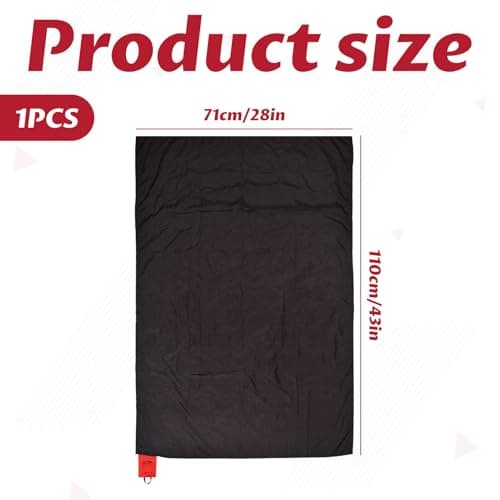 Qianeffort Mini Pocket Picnic Blanket,Lightweight Camping Blanket Waterproof Travel Blanket,Small Picnic Blanket,Beach Mats Sand Free Beach Blanket,Pocket Blanket for Outdoor Camping Hiking Travel — view 2