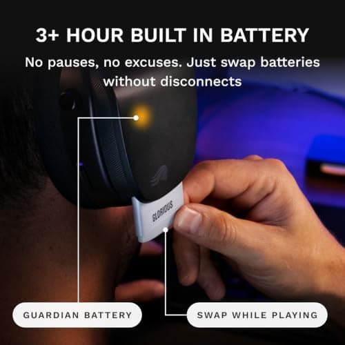 GLORIOUS GHS Wireless InfinitePlay - Gaming Headset - PC, PS5, PS4 - Black — view 4