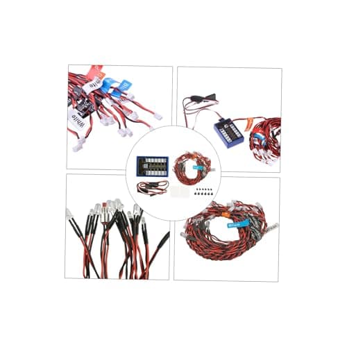 ibasenice Led Light Kit for Rc Model Car Rc Crawler Headlamp Replacement Lighting Modes — view 3
