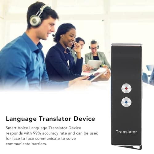 Voice Translator Device, Two-Way Instant Translator Language Translator Device with Voice Both Ways Portable Real Time Translator, for Learning Travel Business 74 Languages and — view 5