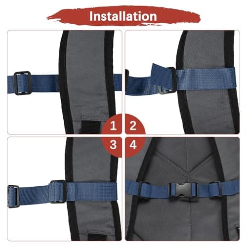TIXIPEM 1PCS Adjustable Backpack Chest Strap 11 x 6in Navy Blue — view 5