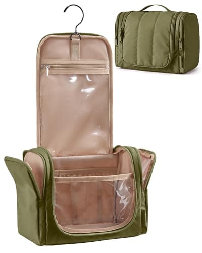 BAGSMART Hanging Toiletry Bag for Women, Large Travel Wash Bag Makeup Case