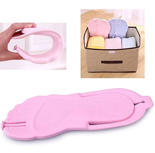 TETHY Portable Travel Detachable Non-Slip Flip Flops,Women's and Men's Flip Flops,Detachable Folding Slippers,Foldable Sandals,for Home Travel Beach Pool Bathroom (E,S) — view 4