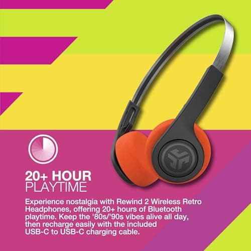 JLab Retro Rewind 2 Wireless Headphones - Bluetooth with Microphone — view 2