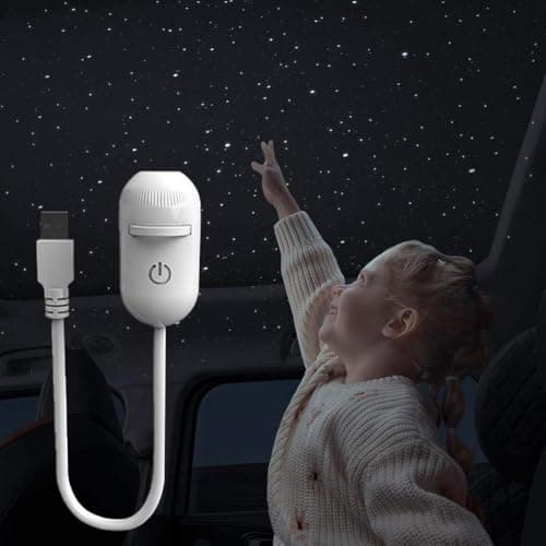 2-in-1 USB Galaxy Projector Night Light, One-Touch Control with Dimmable & Speed Adjustable Modes, Portable Starry Sky Projector for Car, Bedroom, Travel & Kids’ Room — view 5