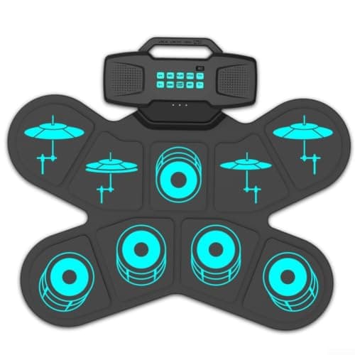 Silicone Electric Drum Kit with Dual Built-in Speakers — view 2