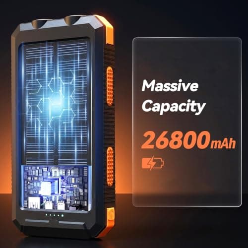 Vikeri Solar Power Bank 26800mAh, Portable Fast Charging — view 2