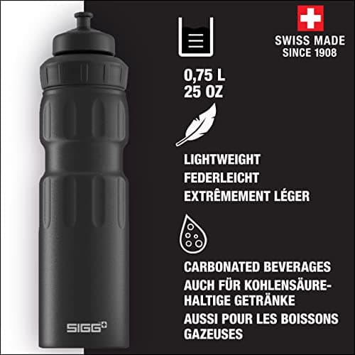 Sigg WMB Sports Touch Water Bottle (0.75 L), Pollutant-Free and Leak-Proof Metal Bottle, Lightweight Aluminium Bottle for Sports — view 2