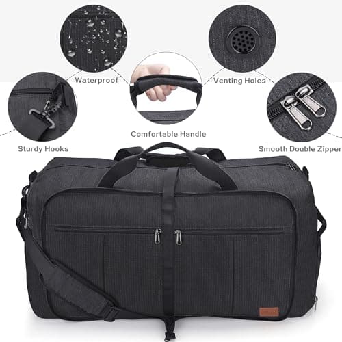 Urtala Travel Duffel Bag for Men & Women, with Shoe Compartment, 100L — view 3