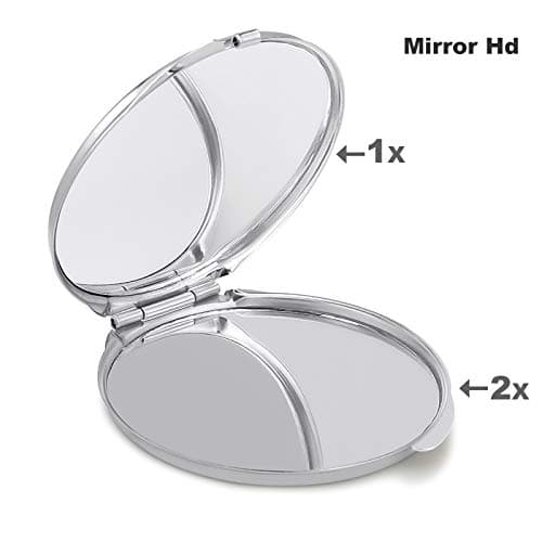BVKWNTSA Portable Travel Makeup Mirror – Durable Silver-Plated Iron Folding Compact Digital Camo Printed Mirror with Protective Lid Perfect for Travel, Home, And Salons — view 5