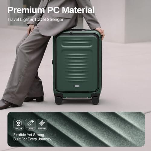COOLIFE Cabin Suitcase with Laptop Compartment, Expandable Layer 56x40x25cm — view 4