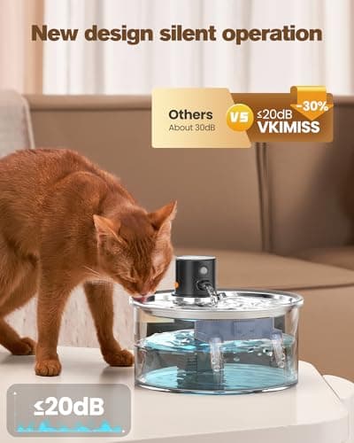 Wireless Cat Water Fountain for Drinking: Battery Operated Cat Fountain — view 6