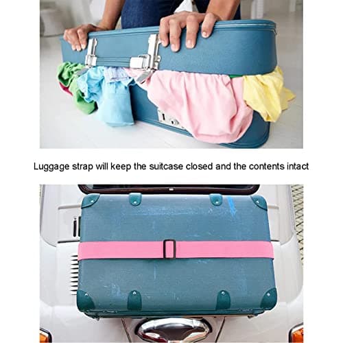 Newthinking Luggage Straps 4 Pack, 3.8x200CM Adjustable Suitcase Straps — view 5