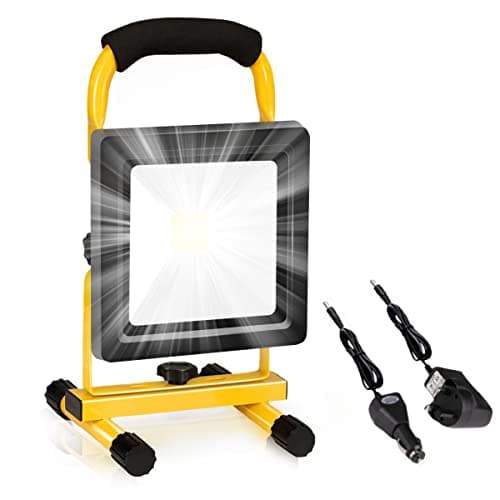 Edasion 20W LED Rechargeable Work Light 3000LM Portable Battery Floodlight