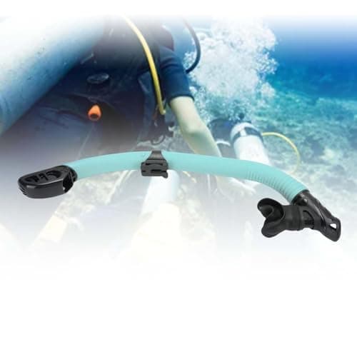 Tbest Dual Use Diving Snorkel with Dry Top Technology (Mint Green) — view 3