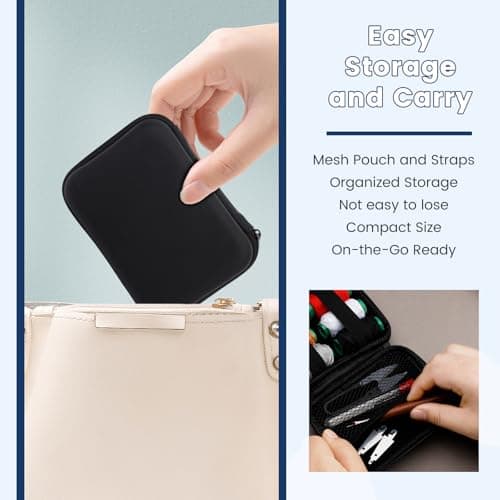 SUVSOON 40 Pcs Sewing Kit, Stainless Steel Sewing Needles Set — view 3