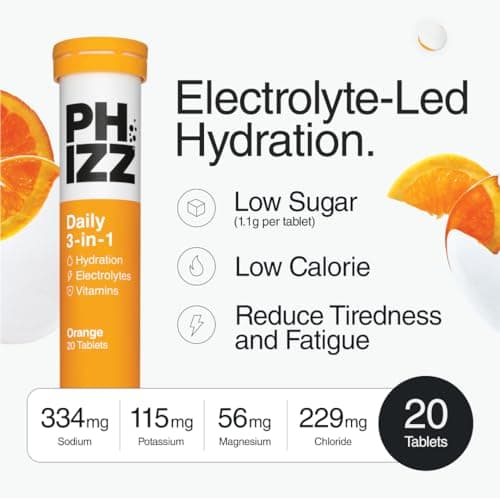 Phizz Electrolytes Tablets, Daily Hydration and Multivitamin, 20 Servings — view 2