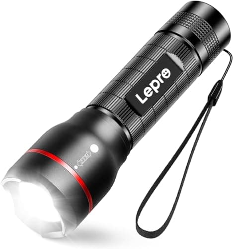 Lepro Camping Torch Battery Powered, Small Handheld Flashlight,Pocket Sized