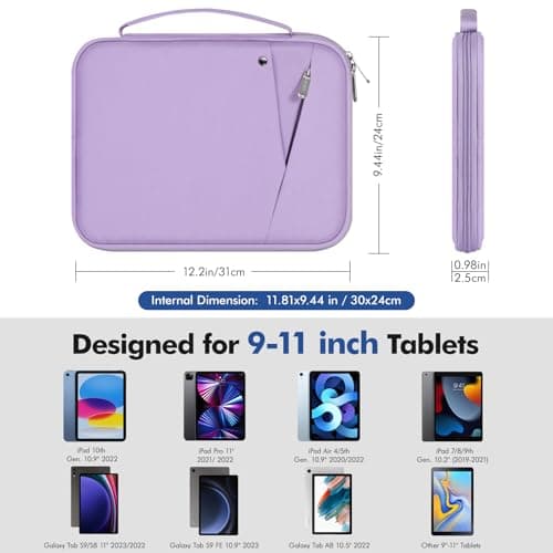 MoKo 9-11 Inch Tablet Sleeve Bag with Carry Handle — view 2