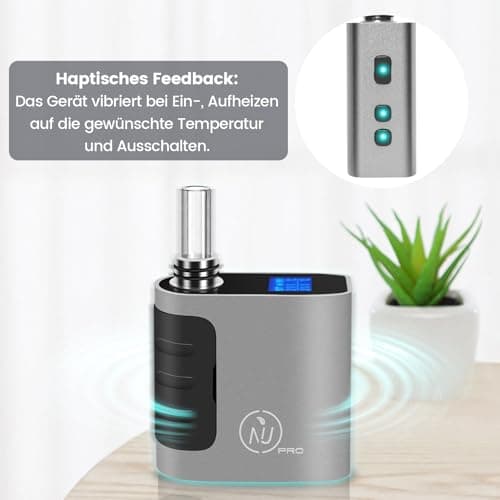 Aisvape NIU PRO Vaporiser | Herbal Heating Quick Swapped Chamber | 160℃-226℃ Portable Dry Herb Vaporizer| Replaceable SUS304 Pods| 1400 mAh Battery | Haptic Feedback(Sliver) — view 6