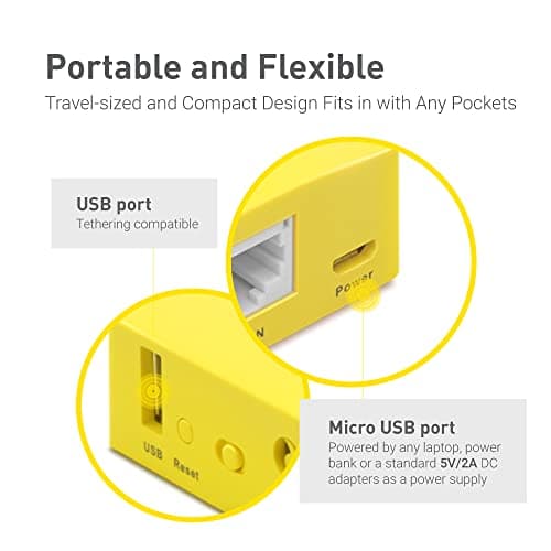 GL.iNet GL-MT300N-V2 Mango Mini Travel Wi-Fi Router — view 4