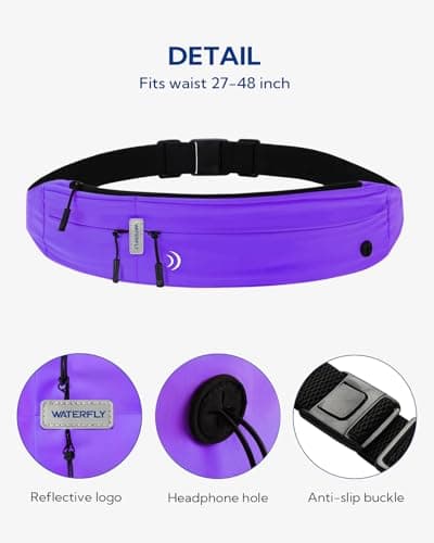 Waterfly Running Belt Bum Bag: Runner Marathon Jogging Men Women — view 5