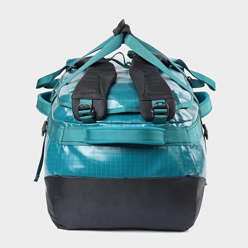 OEX Ballistic Ultra Duffel Bag, 65L, Polyester Ripstop with TPU Coating, for Travel and Outdoor Use, Adjustable Detachable Shoulder Straps, 64x27x30cm (Turquiose, 65 Litre) — view 4