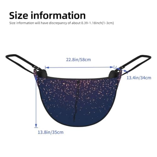 Alliya Navy Blue Sky And Stars Car Seat Organizer Miscellaneous Sorting Bag Seat Backrest Bag — view 3