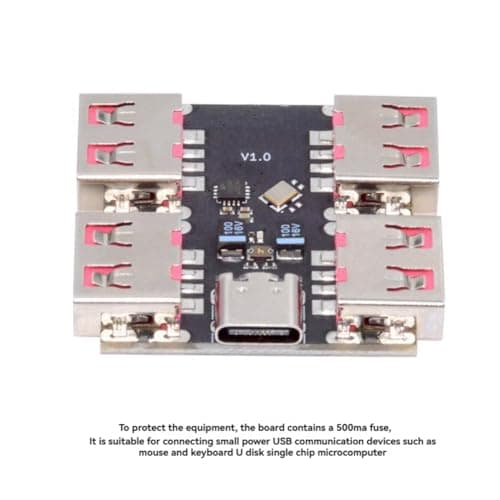 Yominerr USB 2.0 to 4 Channels Ways Hub USB2.0 Splitter USB2.0 4-Port Controller Expansion Module — view 2