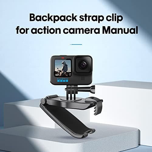 UBEIYI Backpack Strap Mount for GoPro, Backpack Clip for Action Cameras — view 2