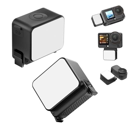 ULANZI LM24 Vlogging Light for DJI Osmo Nano/Osmo Action 6, Waterproof Magnetic Mini LED Action Camera Video Light Accessories, Quick Release Photography LED Fill Light for Vlog Selfie Video Recording